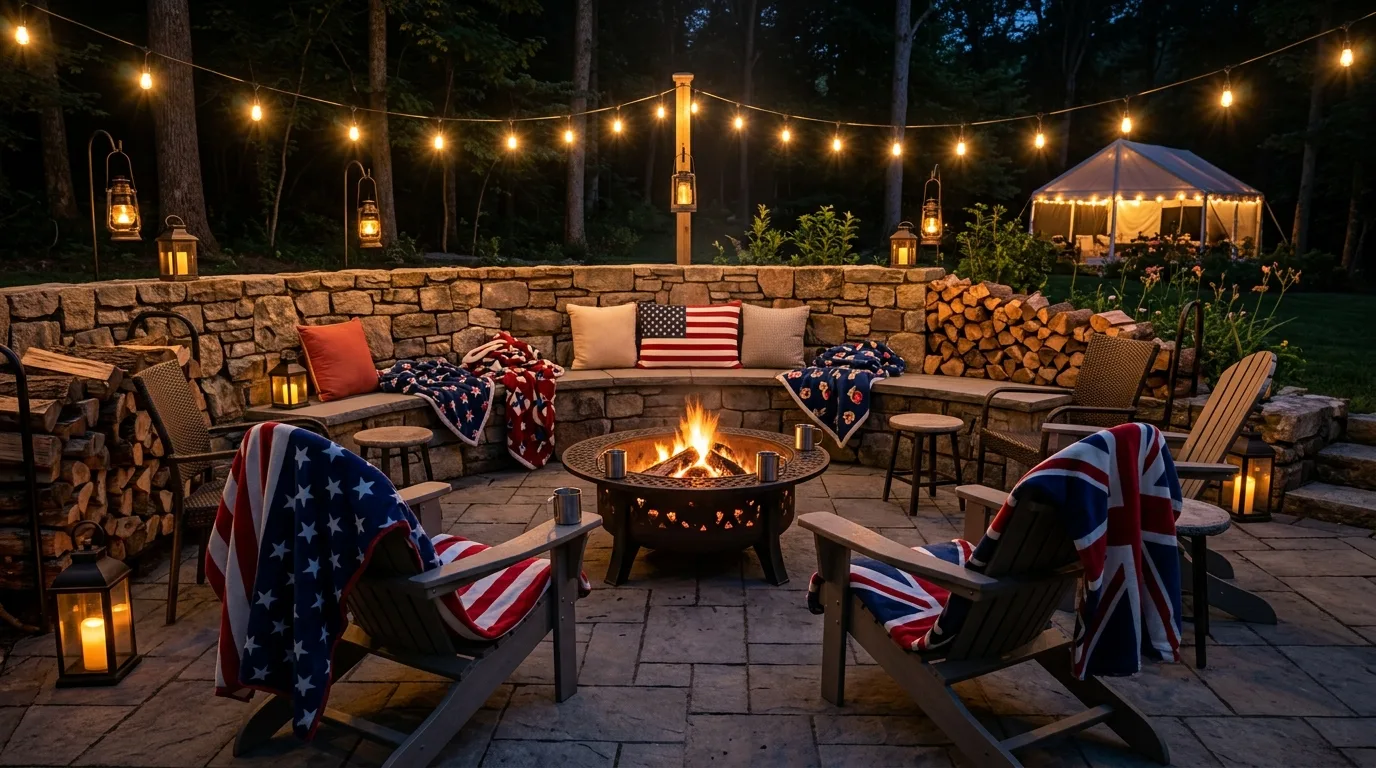 Add a small kids' table or game zone for 12 Creative 4th of July Decor Ideas to Show Your Spirit
