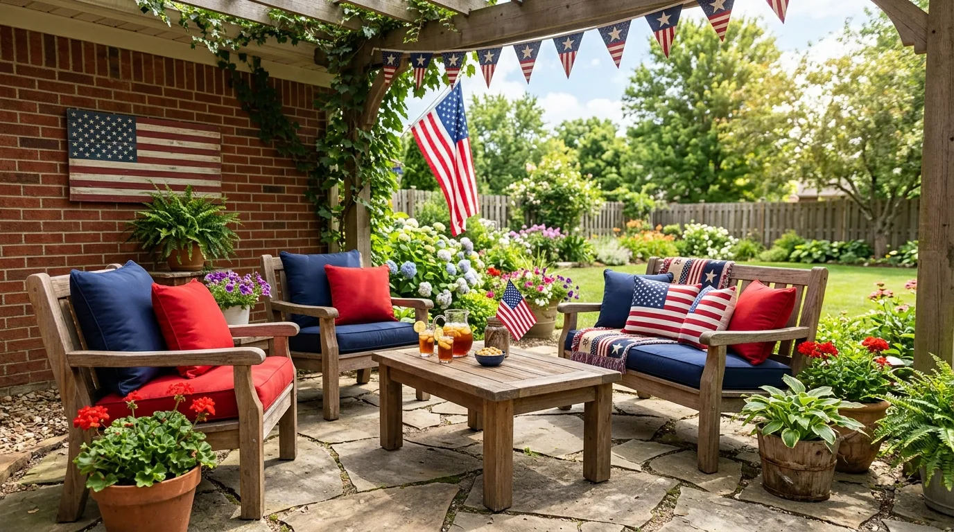 Use lanterns and candles carefully for 11 Patriotic 4th of July Party Ideas for a Star-Spangled Bash