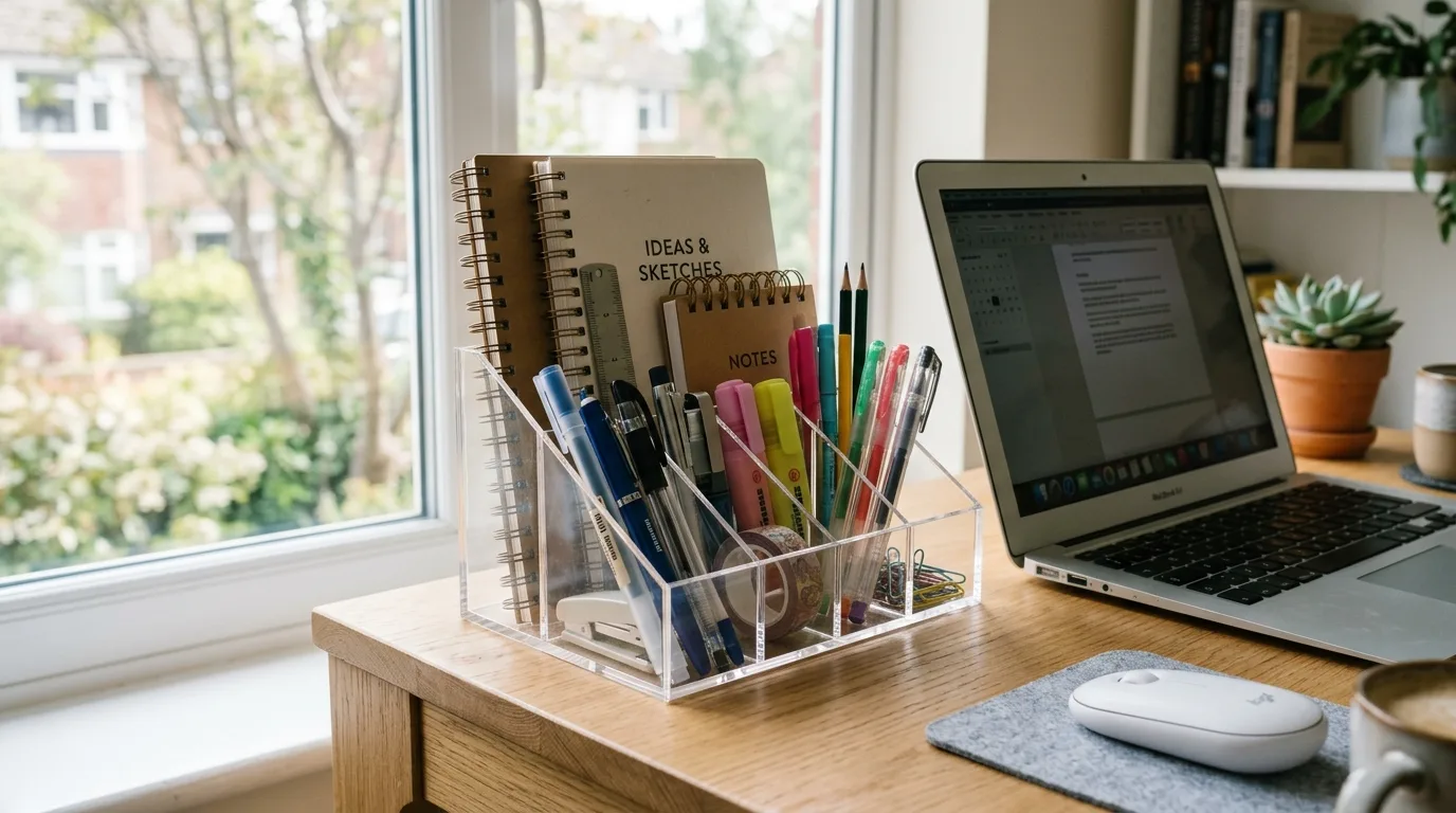 Add clear bins to a linen closet for 10 Sleek Acrylic Storage Containers for a Modern Organized Look