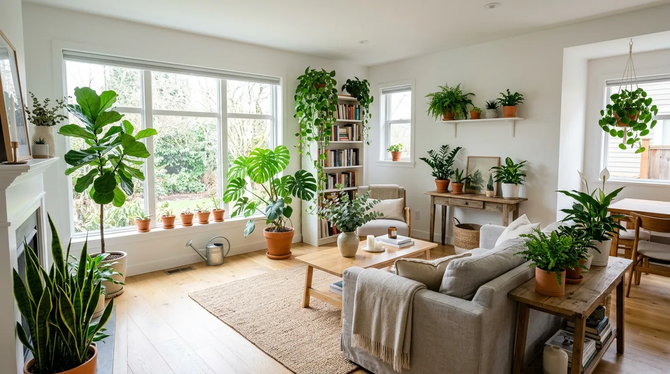 Bring life back in with plants or greenery for 10 Fresh After Christmas Home Reset Ideas for the New Year