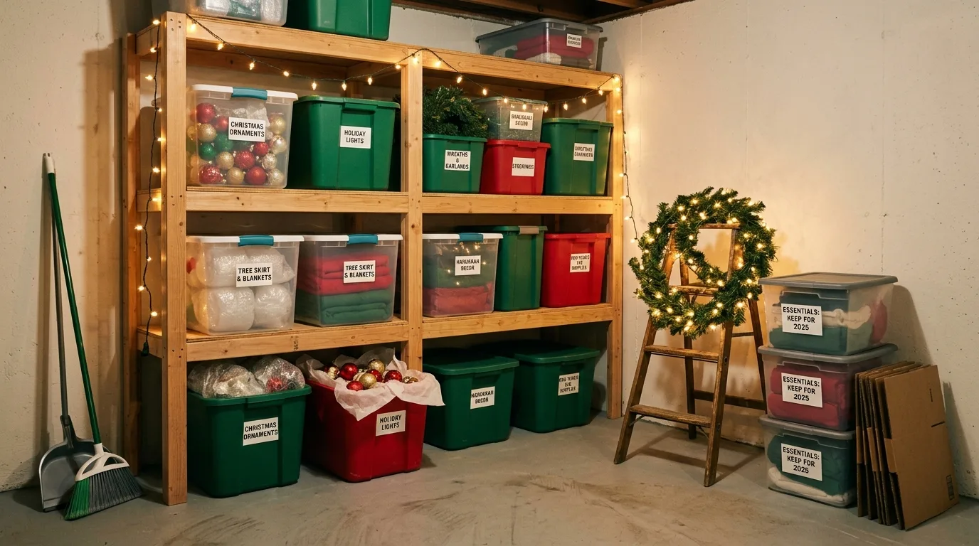 Sort decorations before storing them for 10 Fresh After Christmas Home Reset Ideas for the New Year
