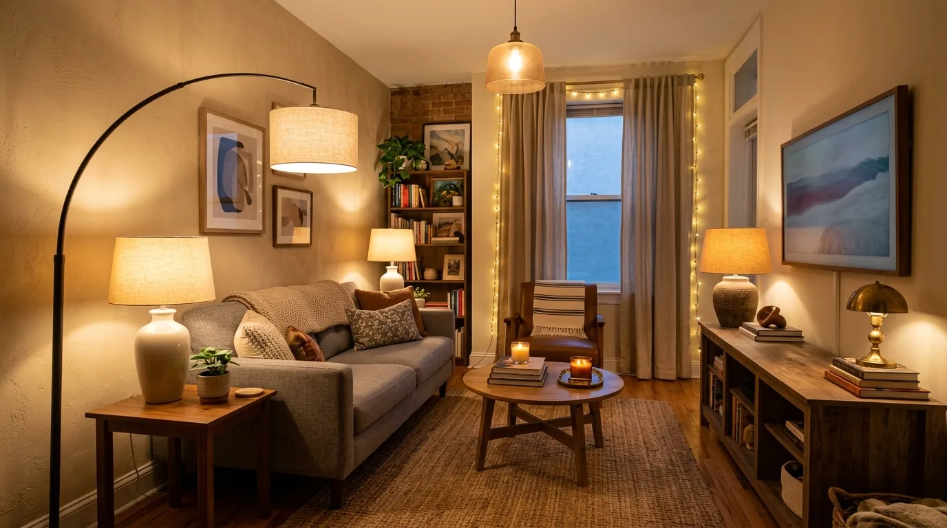 Keep surface clutter minimal for 13 Essential Tips to Arrange Furniture in a Small Living Room