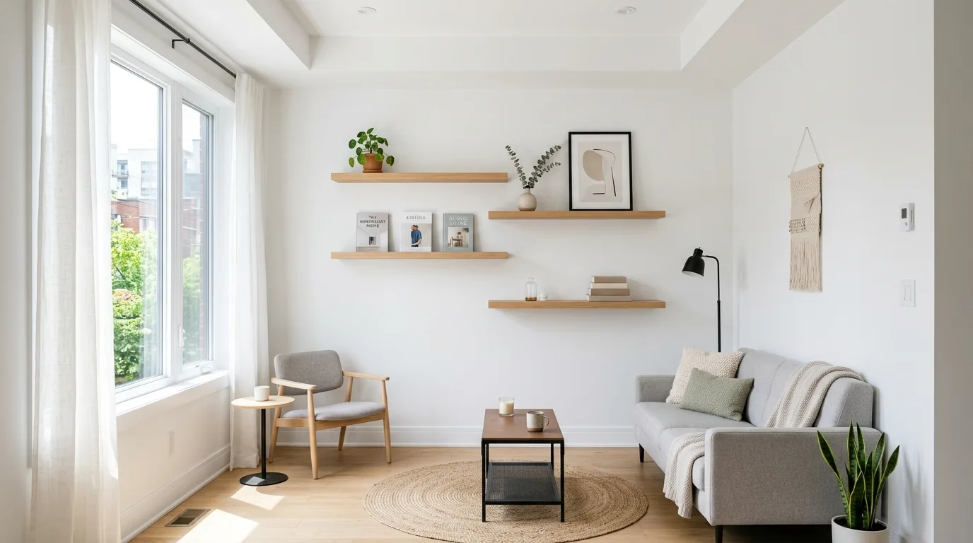 Keep one main walking path open for 13 Essential Tips to Arrange Furniture in a Small Living Room