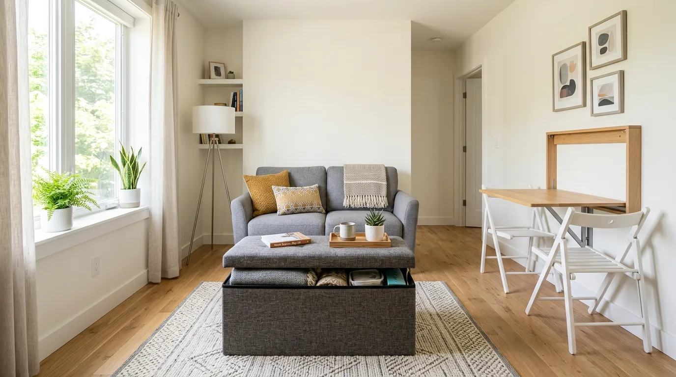 Try a sectional only if it truly fits for 13 Essential Tips to Arrange Furniture in a Small Living Room