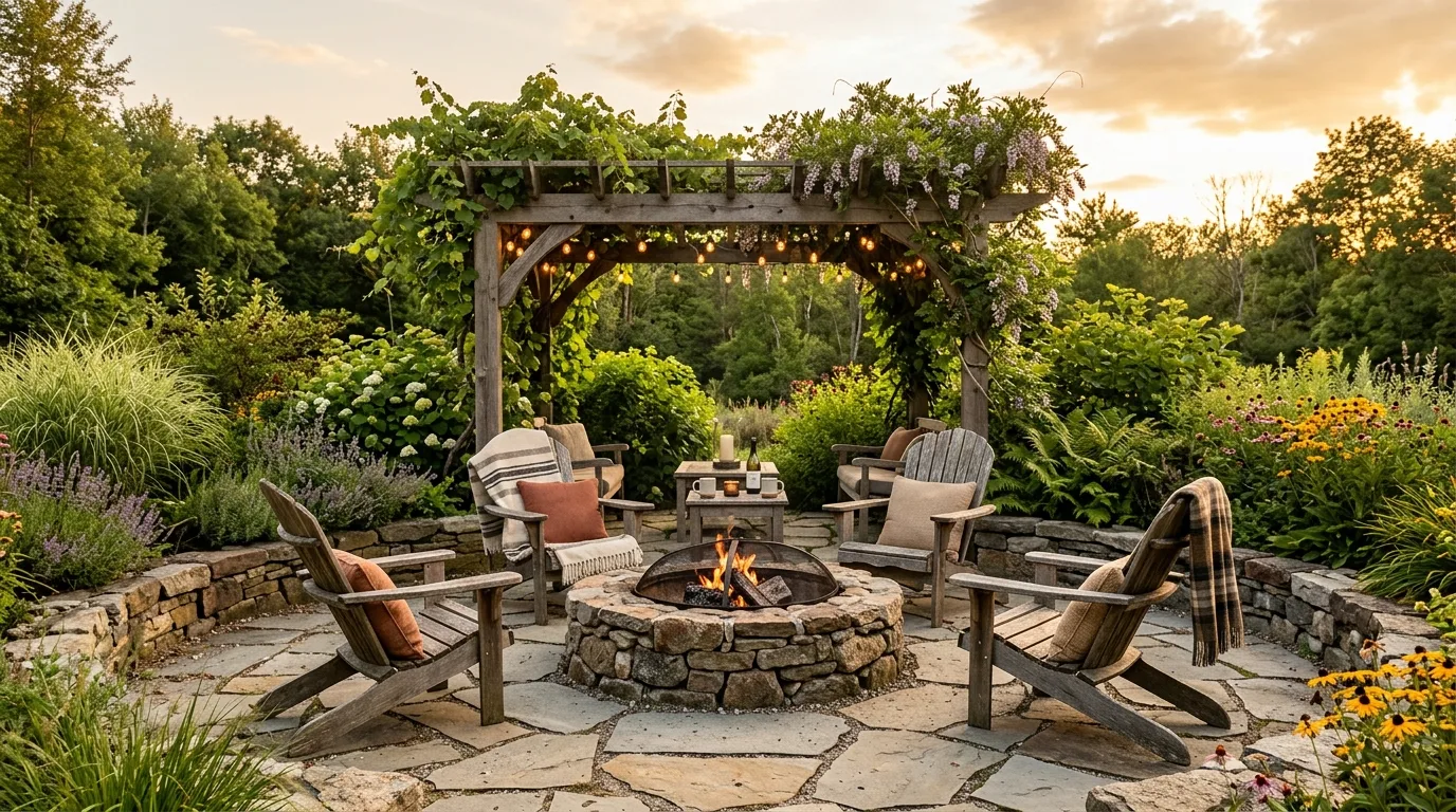 Add a pergola or overhead structure for 12 Stunning Backyard Landscape Design Ideas to Transform Your Yard