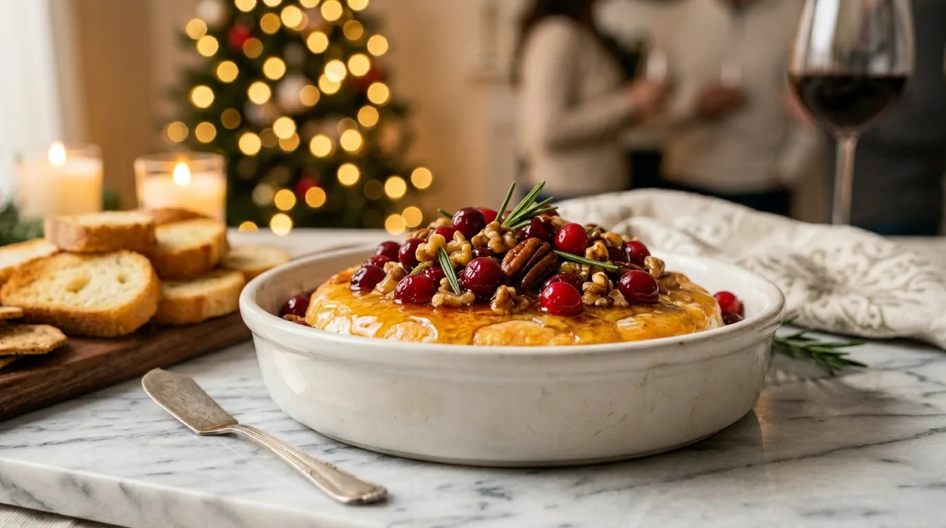 Top it with cranberry sauce or compote for 11 Easy Baked Cranberry Brie for a Festive Holiday Appetizer