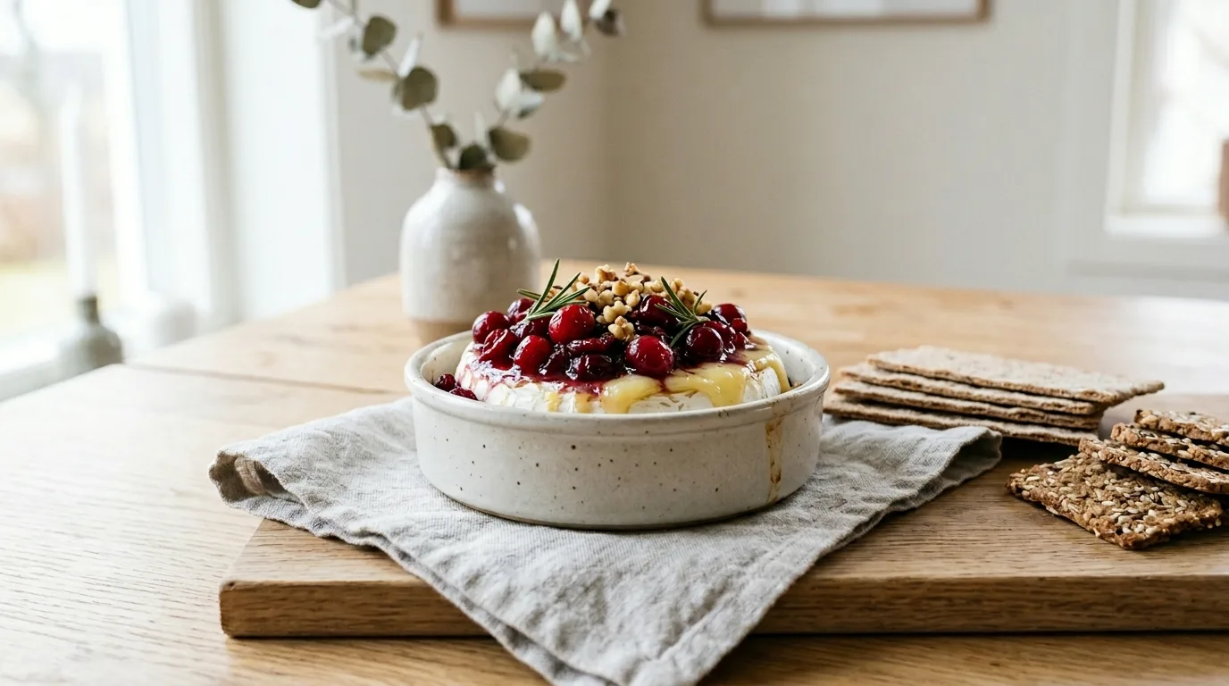 Add a drizzle of honey if needed for 11 Easy Baked Cranberry Brie for a Festive Holiday Appetizer