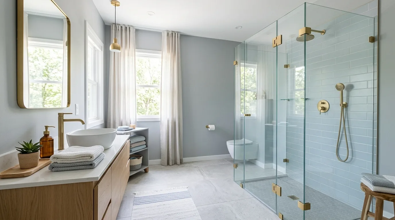 Choose a restrained color palette for 12 Inspiring Bathroom Decor Ideas for a Spa-Like Feel