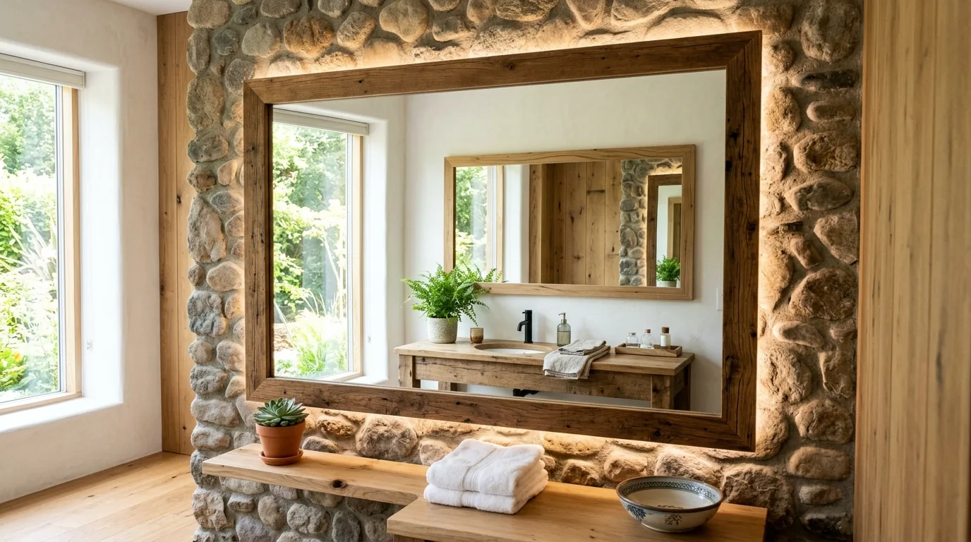 Use mirrors to amplify the calm for 12 Inspiring Bathroom Decor Ideas for a Spa-Like Feel