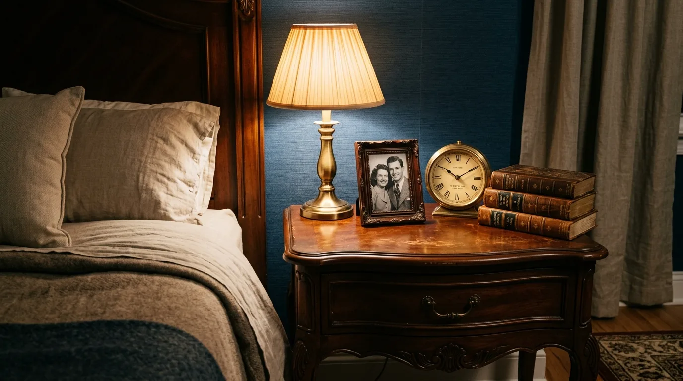 Repeat the room's palette for 10 Beautiful Nightstand Decor Ideas for a Polished Bedroom