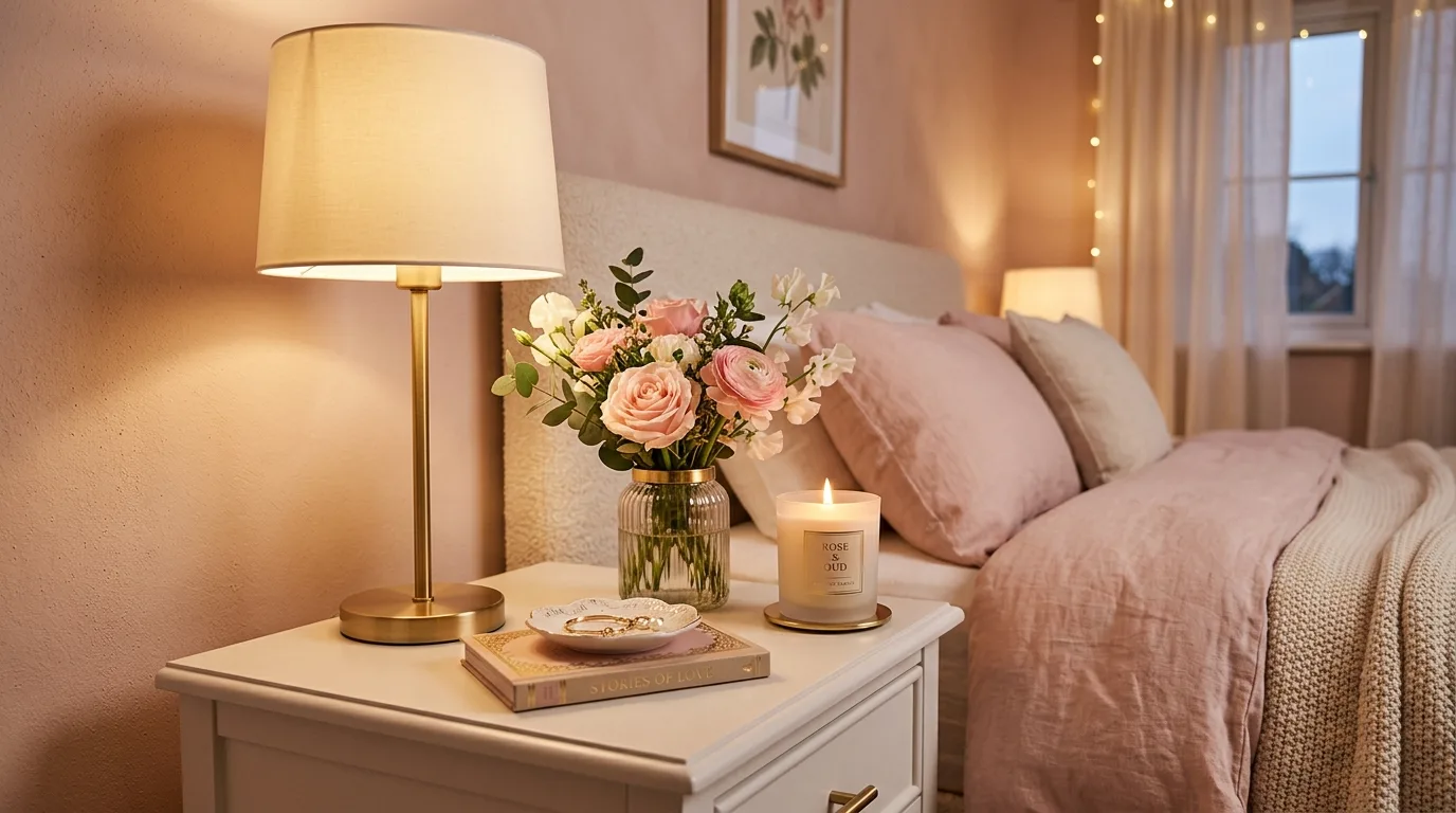 Use height variation carefully for 10 Beautiful Nightstand Decor Ideas for a Polished Bedroom