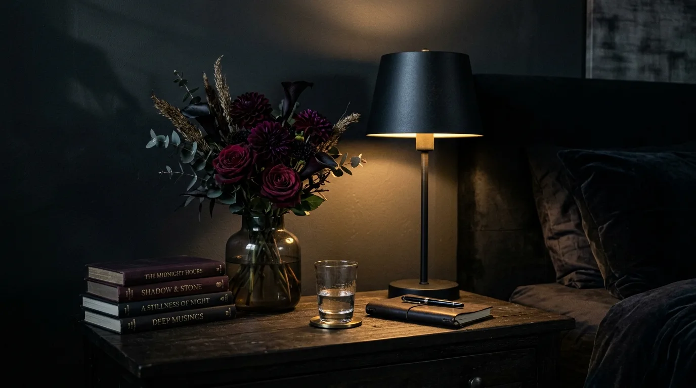 Leave a little empty space for 10 Beautiful Nightstand Decor Ideas for a Polished Bedroom