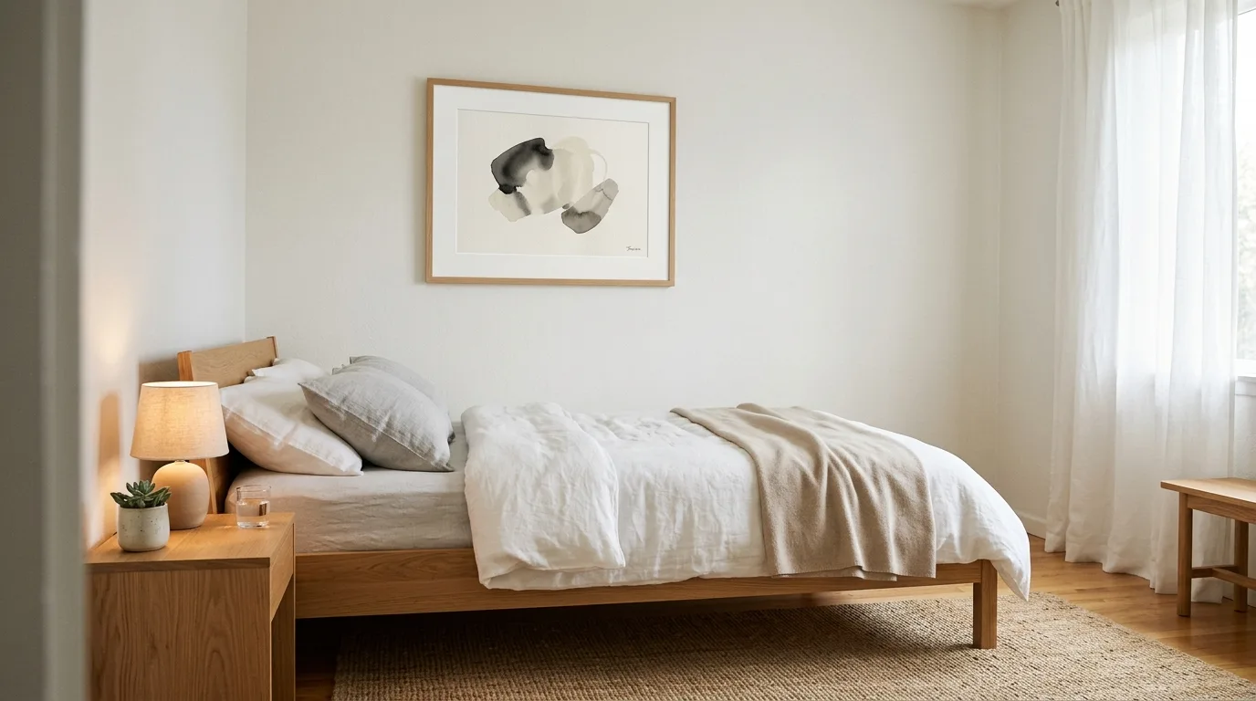 Try a mirror to reflect light for 12 Stylish Bedroom Wall Decor Ideas for a Beautiful Blank Canvas