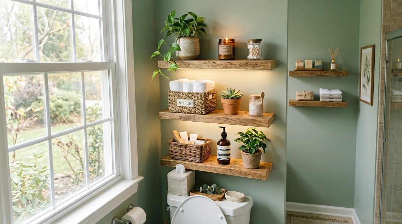 14 Clever Behind Toilet Decor Ideas to Use Wasted Space