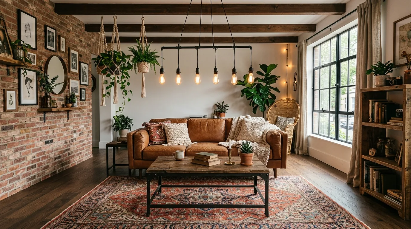 Try concrete with plush texture for 14 Trendy Boho Industrial Living Room Ideas for Urban Style