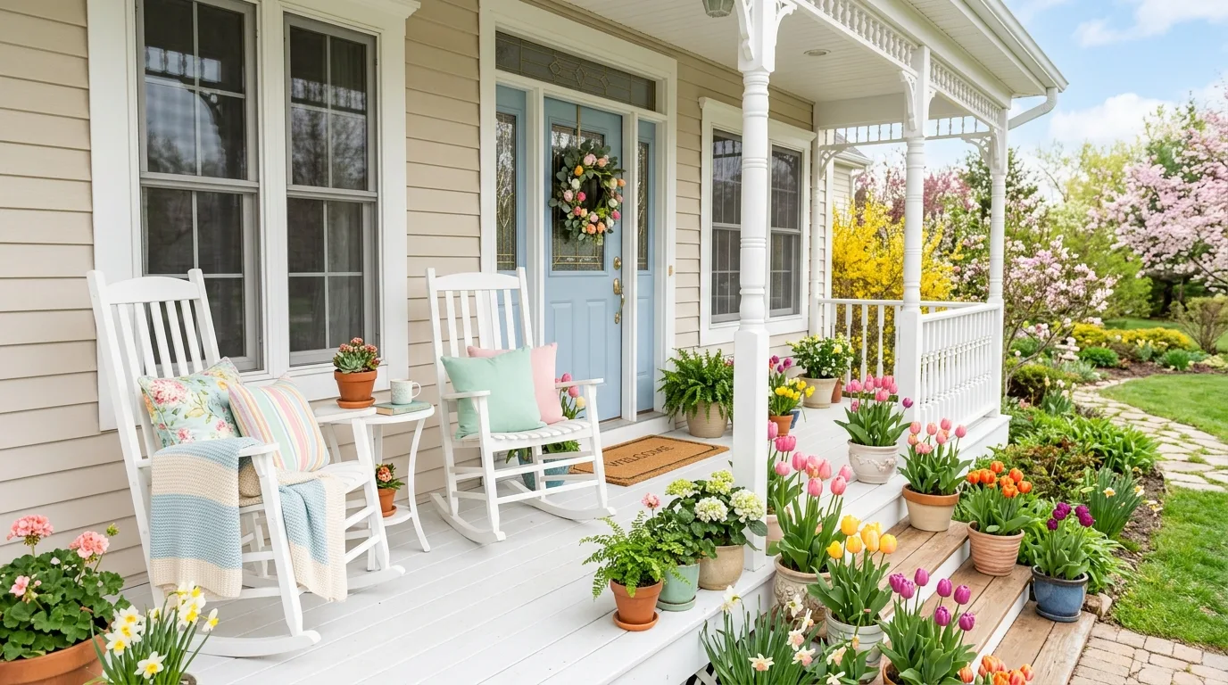 13 Bright Spring Porch Ideas to Refresh Your Home's Entrance