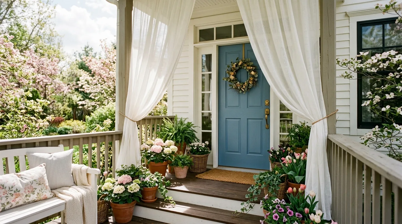 Aim for a refreshed first impression for 13 Bright Spring Porch Ideas to Refresh Your Home's Entrance