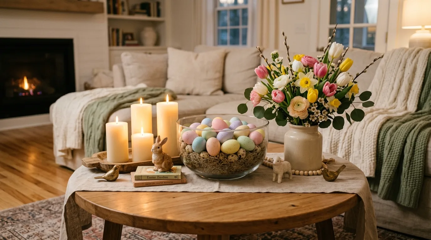 Keep the palette cohesive for 11 Charming Easter Decor Ideas for a Beautiful Spring Brunch