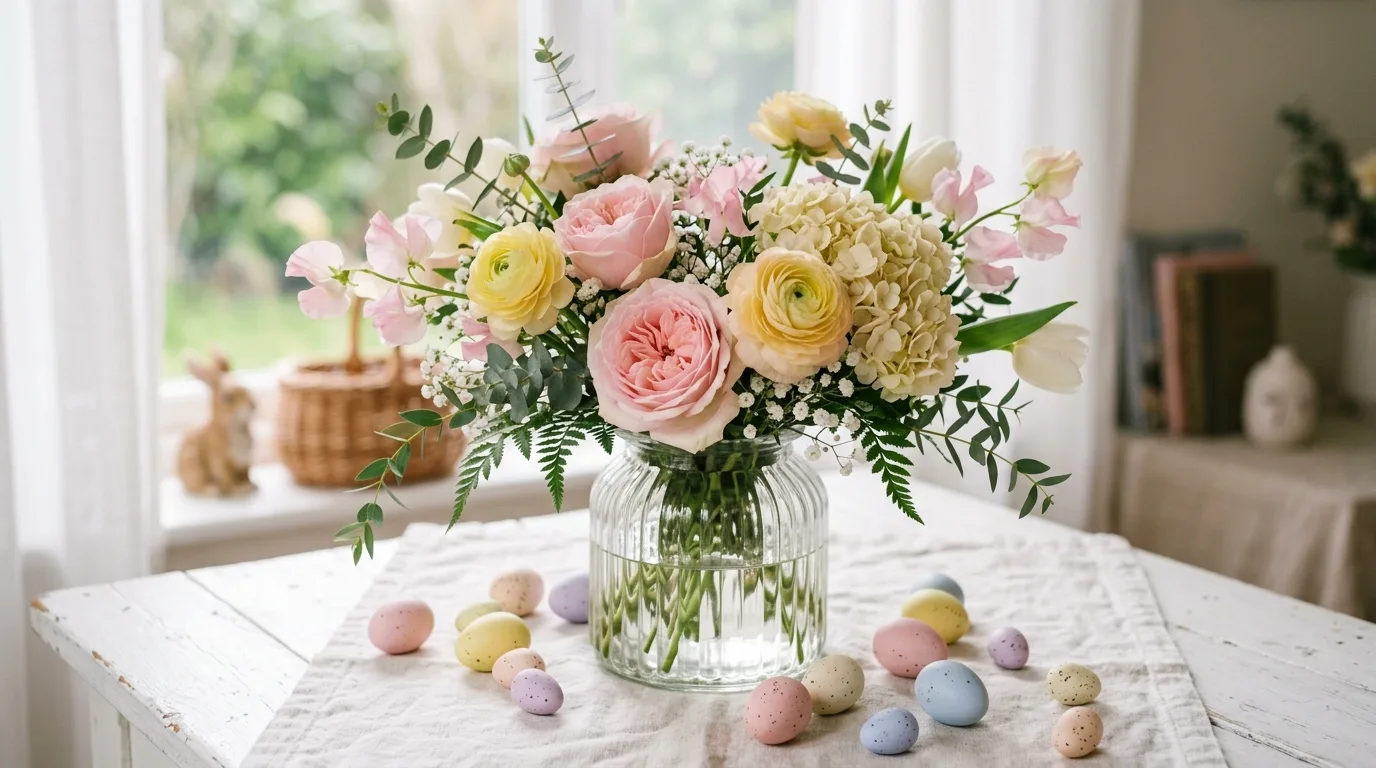 Use pastel plates or linens for 11 Charming Easter Decor Ideas for a Beautiful Spring Brunch