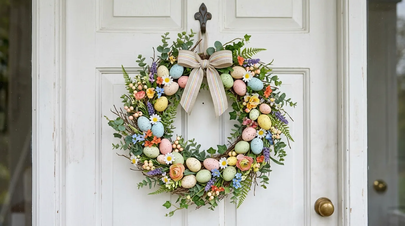 Use painted or natural eggs as decor for 13 Cheerful Easter Decor Ideas for a Hoppy Spring Home