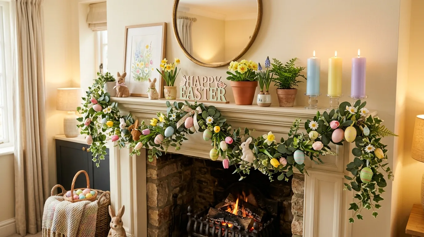 Style a cheerful dining centerpiece for 13 Cheerful Easter Decor Ideas for a Hoppy Spring Home