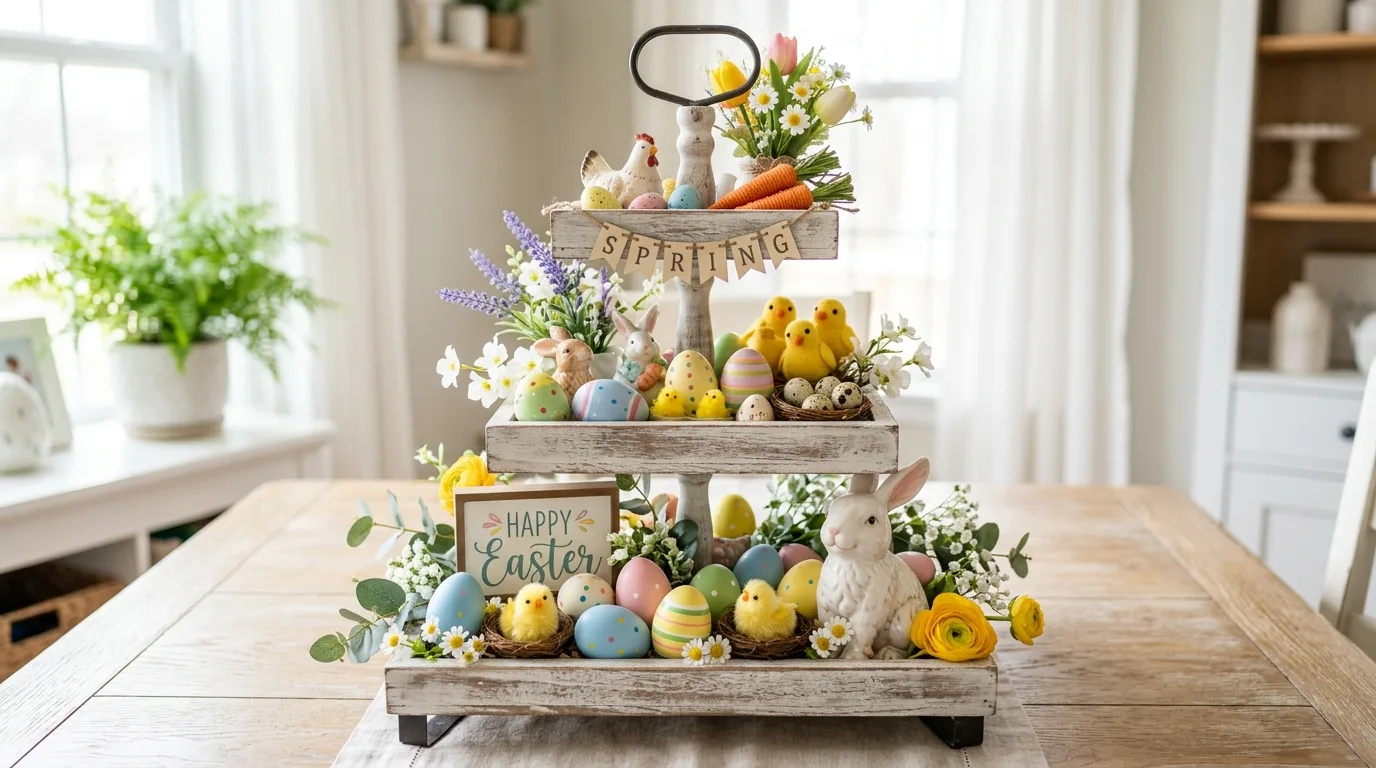 Add bunnies with restraint for 13 Cheerful Easter Decor Ideas for a Hoppy Spring Home