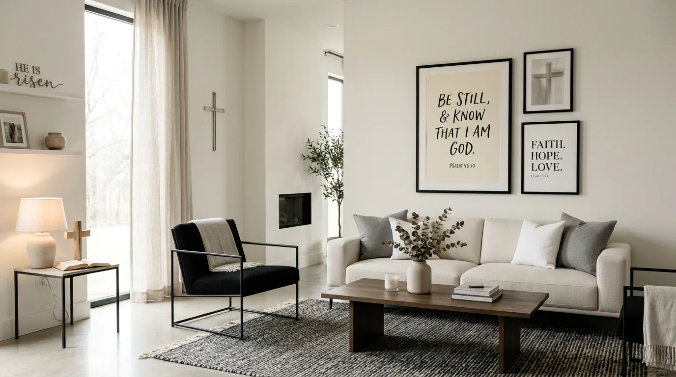 Aim for peace and beauty together for 13 Inspiring Christian Home Decor Ideas for Faith-Filled Spaces
