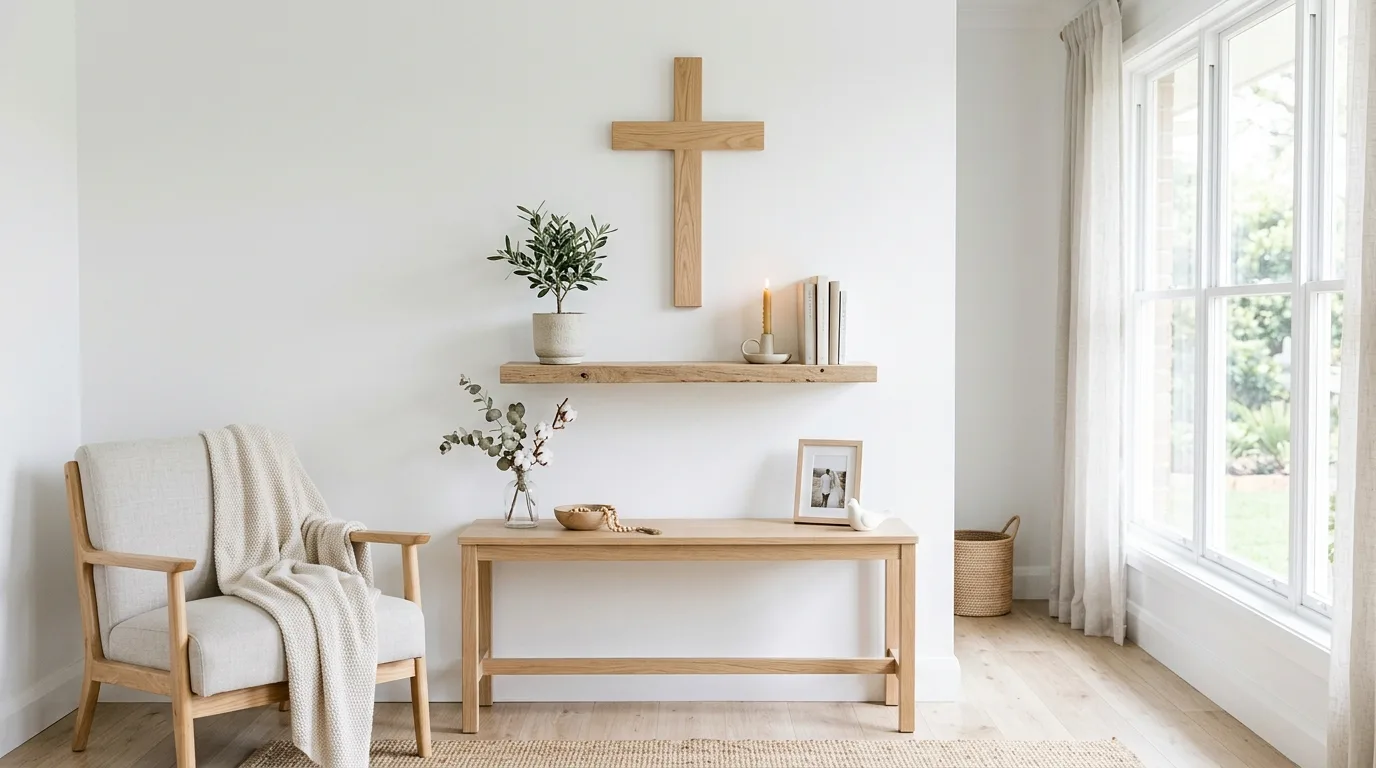 Incorporate natural materials for 13 Inspiring Christian Home Decor Ideas for Faith-Filled Spaces
