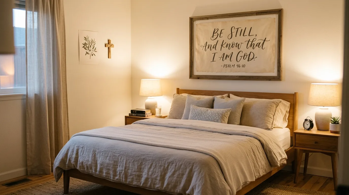 Use candles to support a peaceful mood for 13 Inspiring Christian Home Decor Ideas for Faith-Filled Spaces