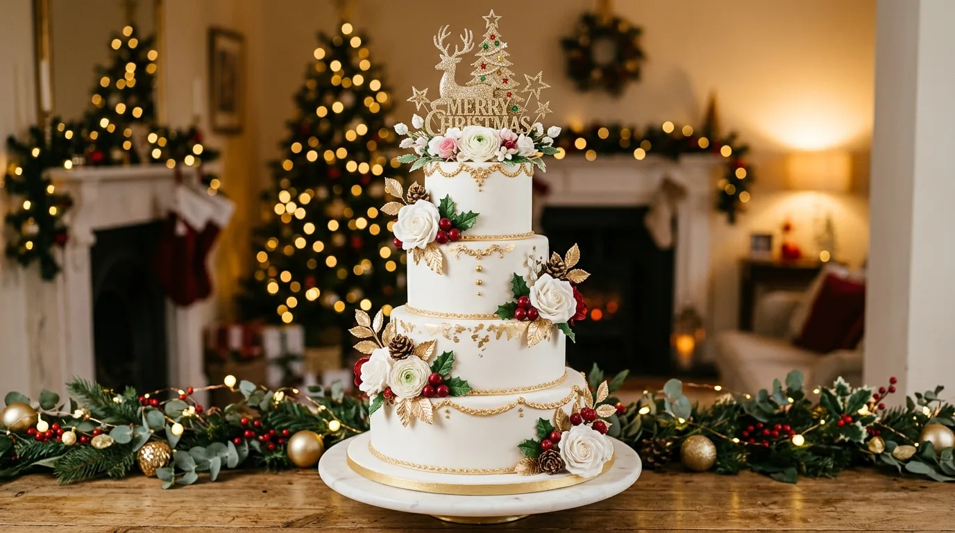 13 Showstopping Christmas Cake Ideas for the Holidays