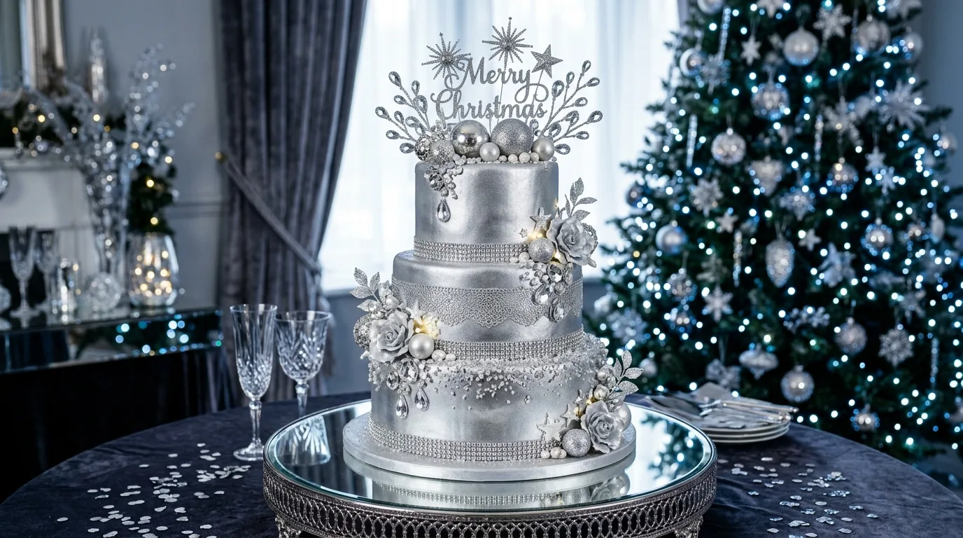 Decorate with piped swirls or stars for 13 Showstopping Christmas Cake Ideas for the Holidays