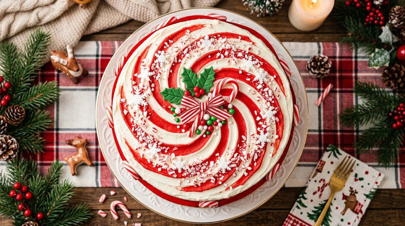 Keep one statement side visible for 13 Showstopping Christmas Cake Ideas for the Holidays