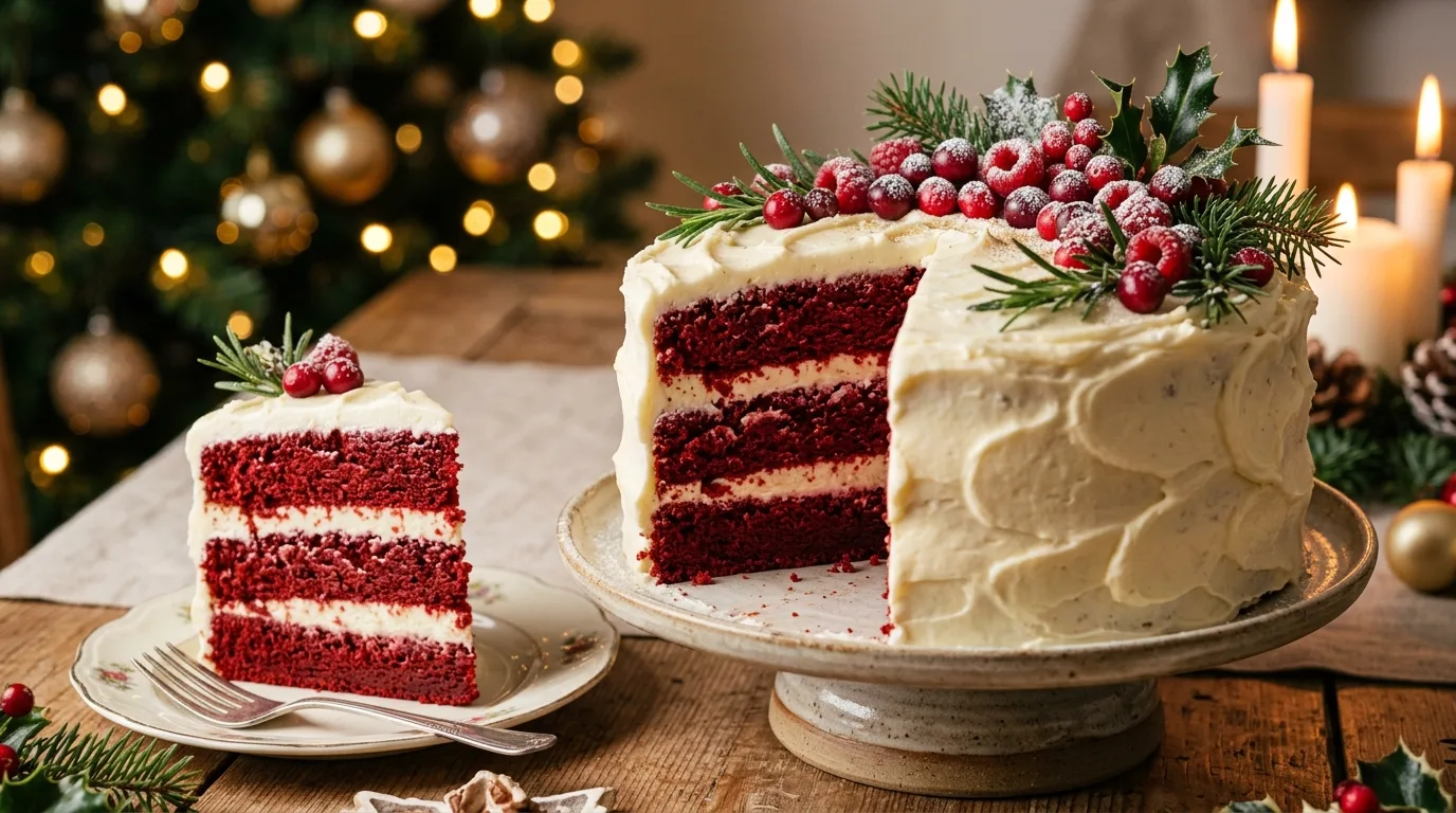 Use rosemary like miniature trees for 13 Showstopping Christmas Cake Ideas for the Holidays