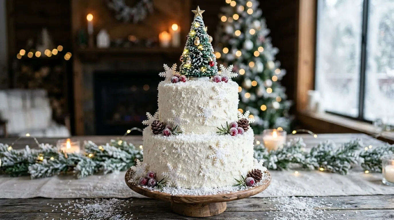 Try a naked cake with winter fruit for 13 Showstopping Christmas Cake Ideas for the Holidays