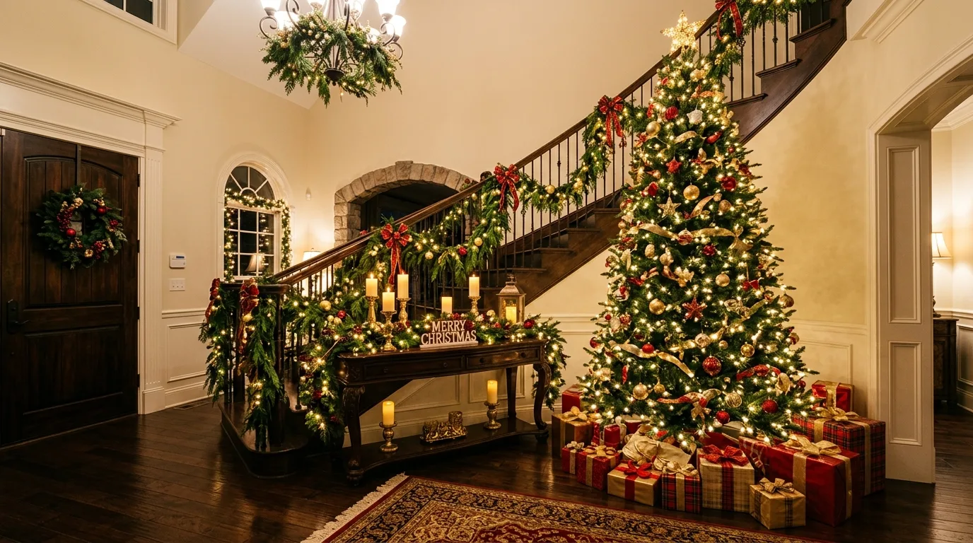 14 Festive Christmas Entryway Decor Ideas for a Grand Welcome