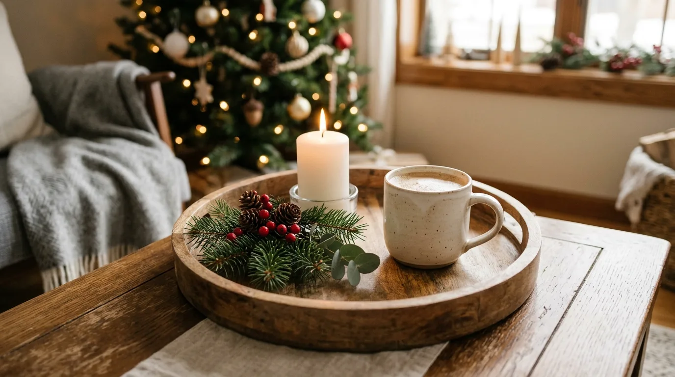 12 Simple Christmas Tray Decor Ideas for Easy Holiday Vignettes