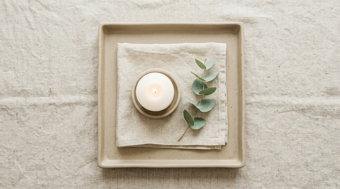 Bring in mini trees or houses for 12 Simple Christmas Tray Decor Ideas for Easy Holiday Vignettes