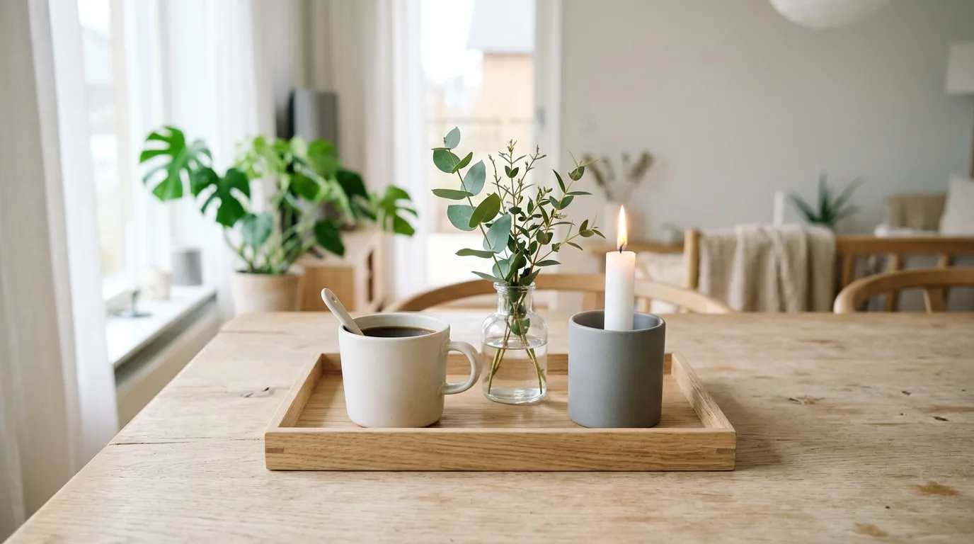 Keep the palette coordinated for 12 Simple Christmas Tray Decor Ideas for Easy Holiday Vignettes