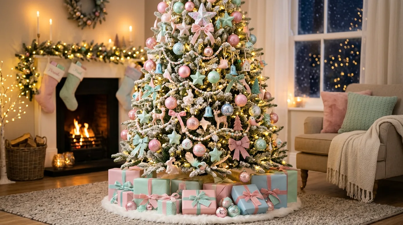Try a woodland theme for 13 Gorgeous Christmas Tree Decor Ideas and Themes to Try