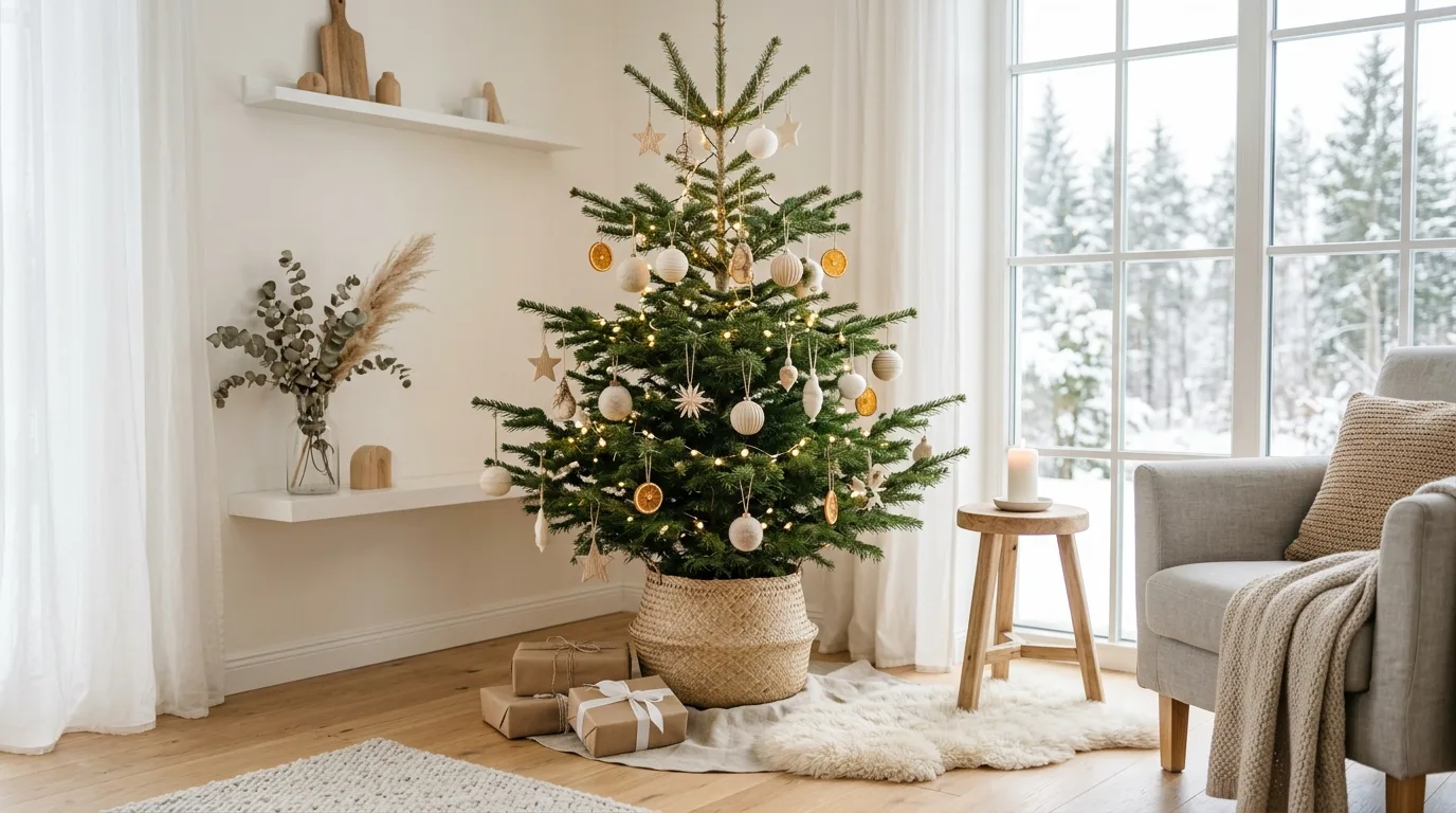 Mix matte and shiny finishes for 13 Gorgeous Christmas Tree Decor Ideas and Themes to Try