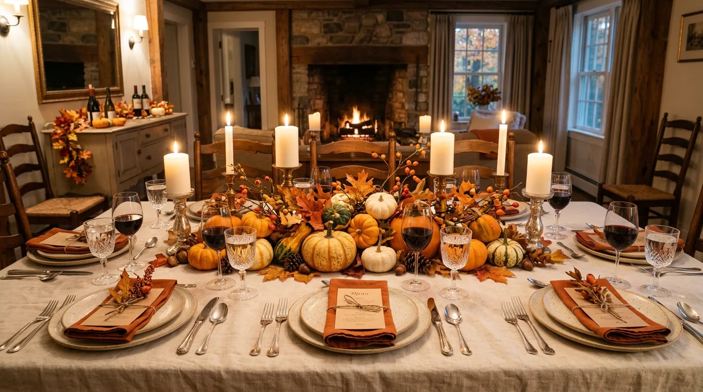 Warm up the mantel for 11 Classic Thanksgiving Decor Ideas for a Warm Family Gathering