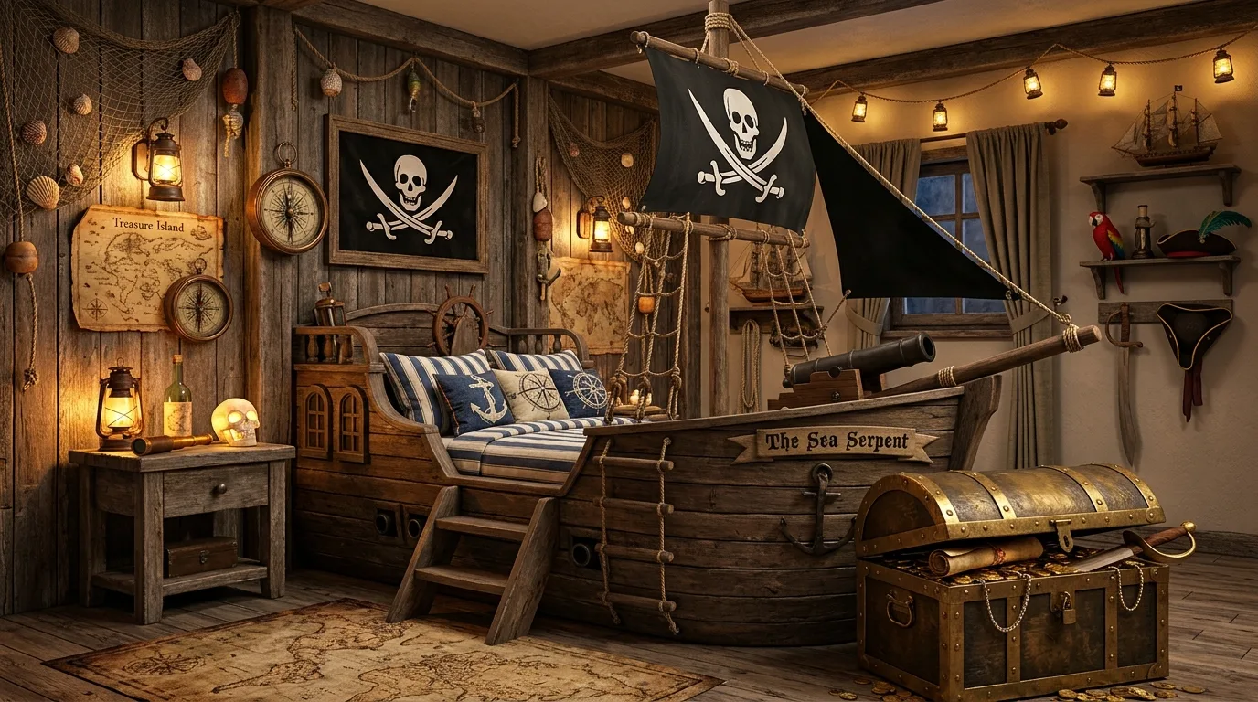 Keep some furniture simple and timeless for 12 Cool Young Boys Bedroom Ideas for an Adventure Themed Room