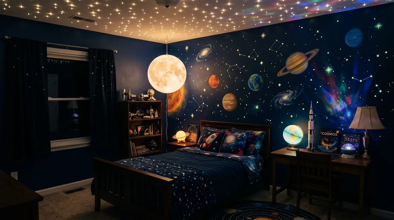 Create a travel-themed wall for 12 Cool Young Boys Bedroom Ideas for an Adventure Themed Room