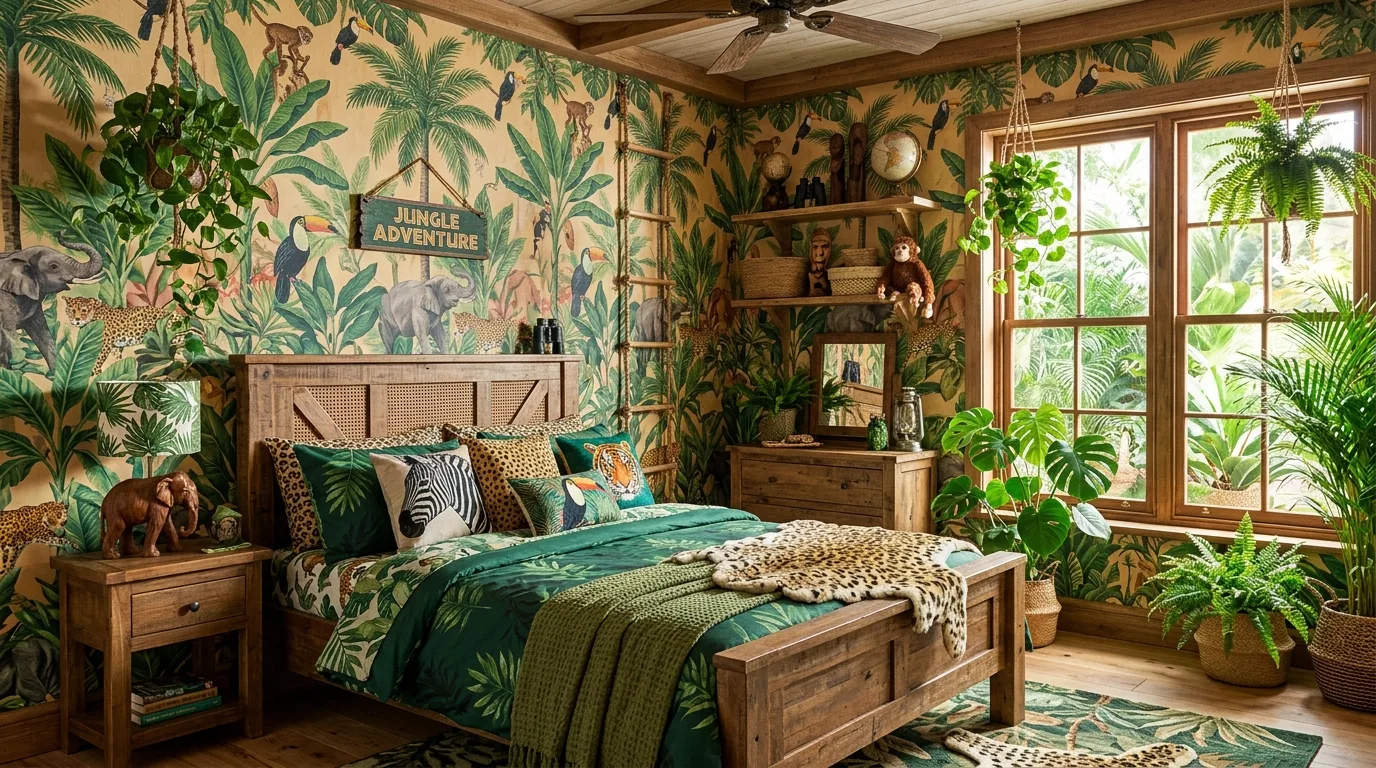 Use a loft or raised bed like a hideout for 12 Cool Young Boys Bedroom Ideas for an Adventure Themed Room