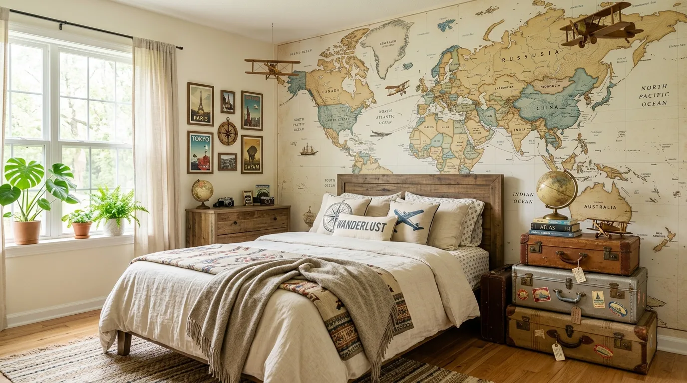 Bring in smart toy and book storage for 12 Cool Young Boys Bedroom Ideas for an Adventure Themed Room