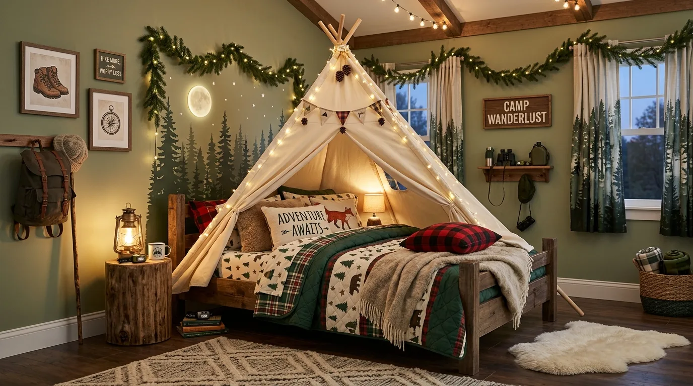 Use one standout wall as the focal point for 12 Cool Young Boys Bedroom Ideas for an Adventure Themed Room