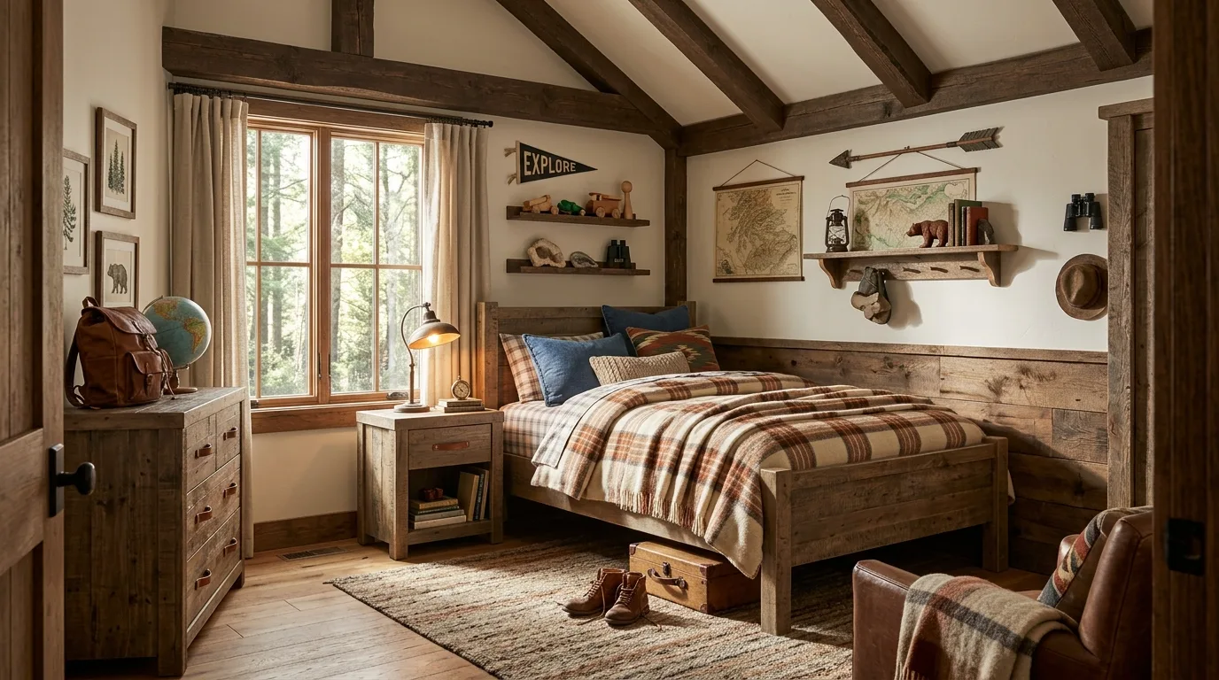 Bring in one cool lighting feature for 12 Cool Young Boys Bedroom Ideas He'll Actually Love