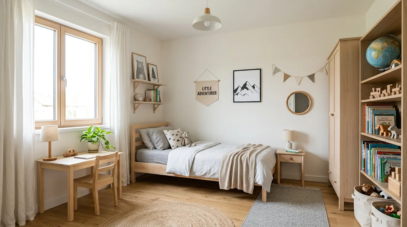 Use a desk if the room is ready for it for 12 Cool Young Boys Bedroom Ideas He'll Actually Love