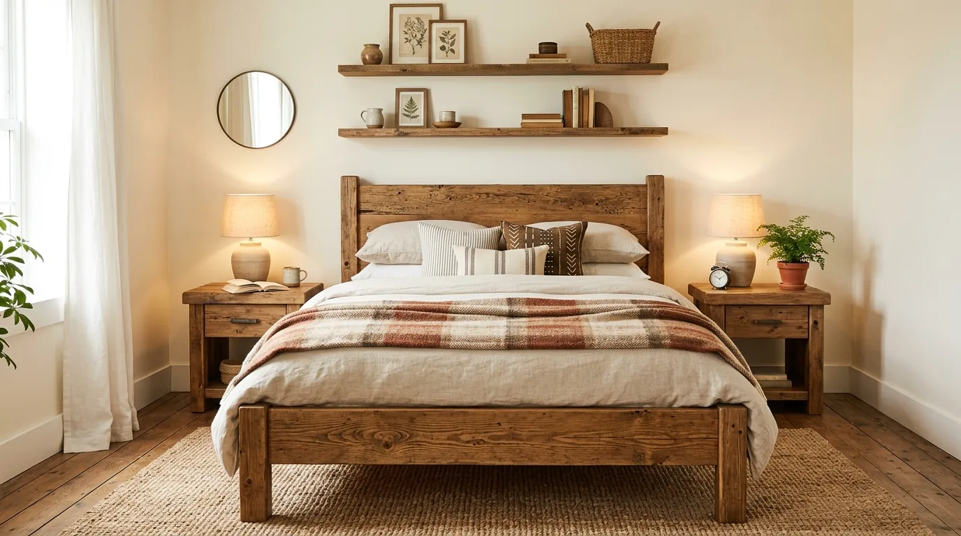 Add more visible wood tones for 11 Cozy Fall Bedroom Ideas for a Warm Autumn Retreat