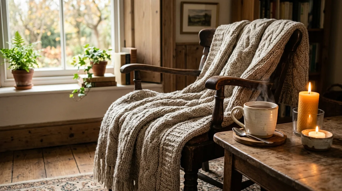 Keep blankets within reach for 10 Cozy Hygge Living Room Ideas for Ultimate Comfort